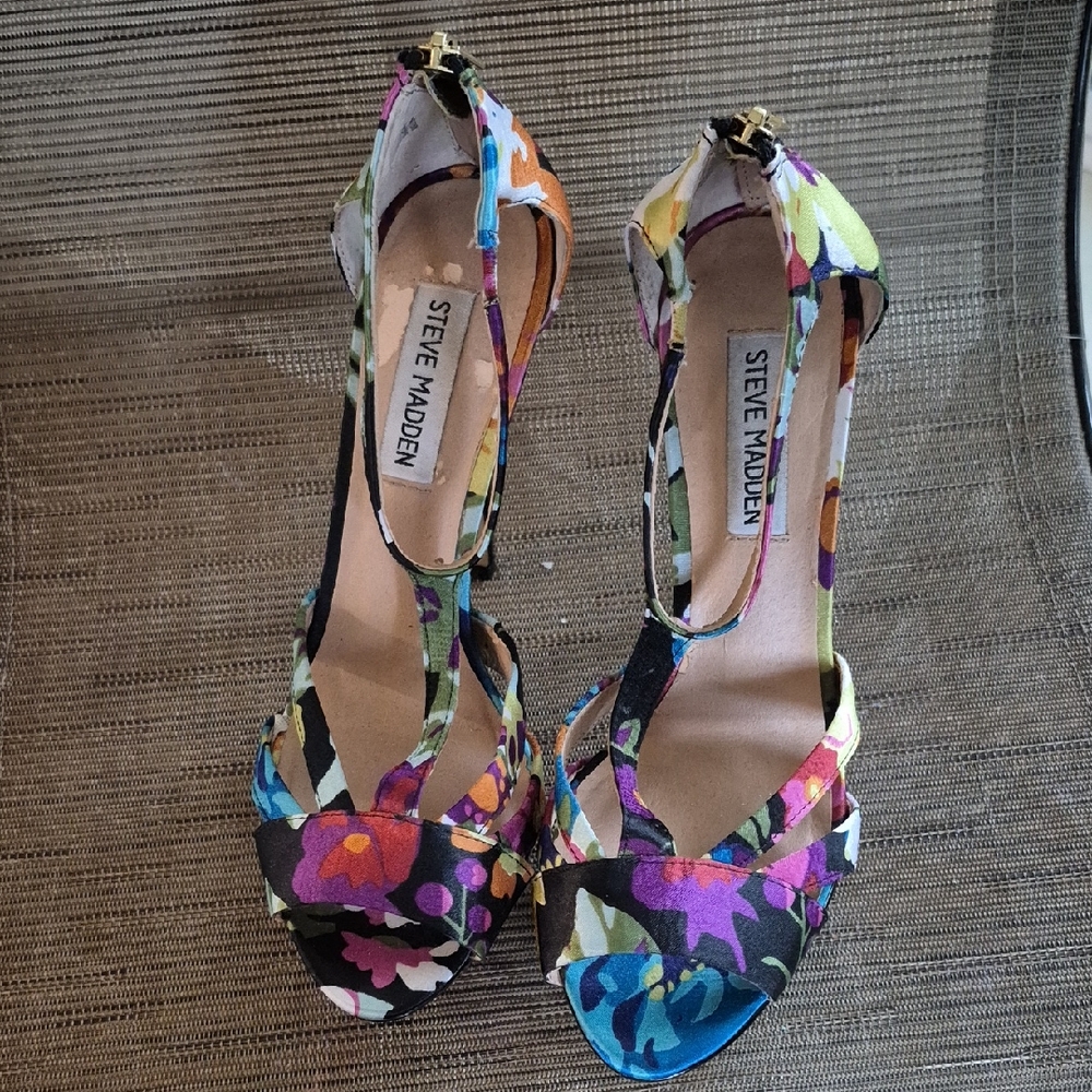 Steve Madden Women's Colorful Floral Heels